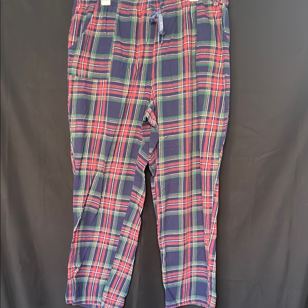 Sonoma Plaid Lounge Pants in Red, Green, and Blue